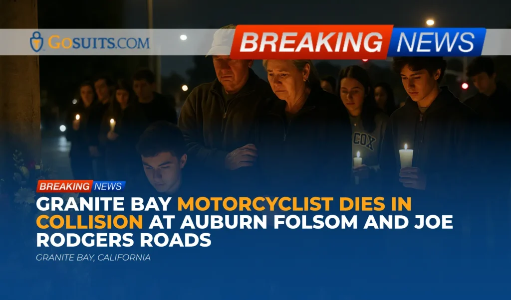 Granite Bay Motorcyclist Dies in Collision at Auburn Folsom and Joe Rodgers Roads