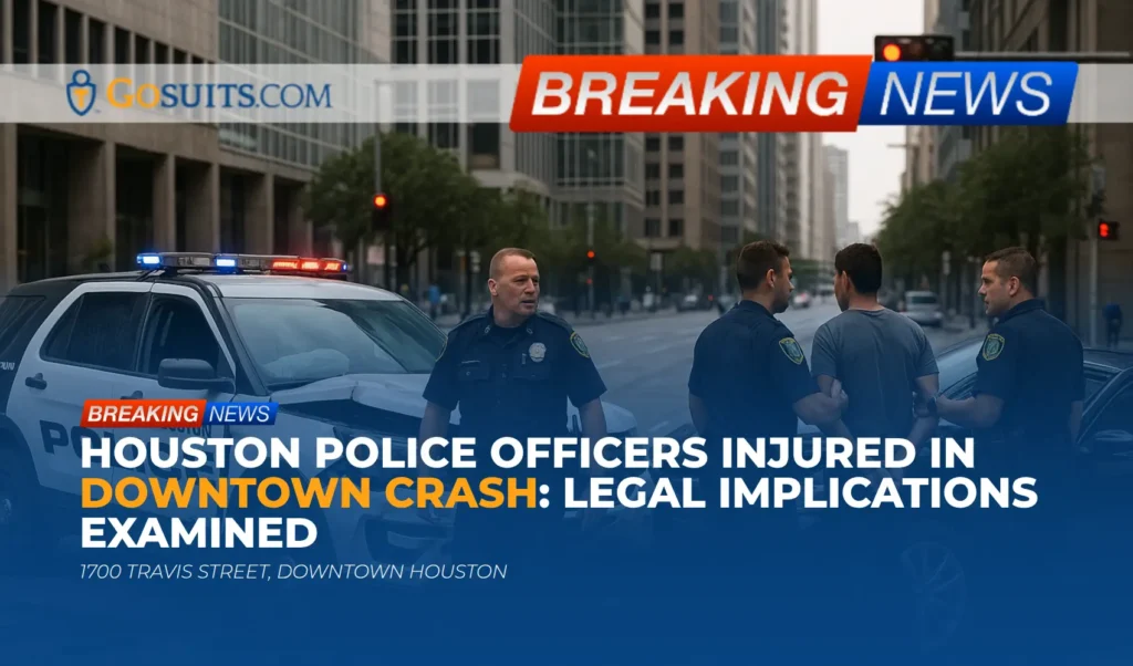 Houston Police Officers Injured in Downtown Crash: Legal Implications Examined