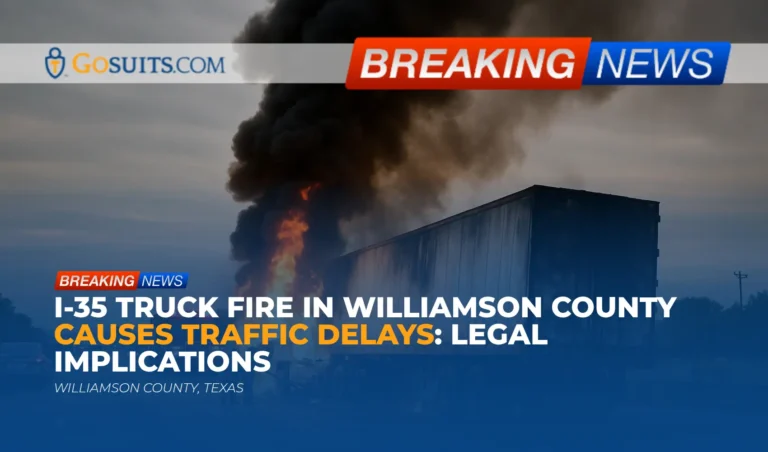 I-35 Truck Fire in Williamson County Causes Traffic Delays: Legal Implications