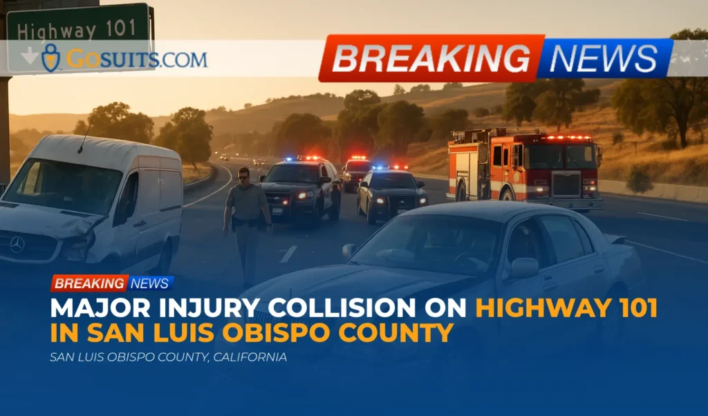 Major Injury Collision on Highway 101 in San Luis Obispo County