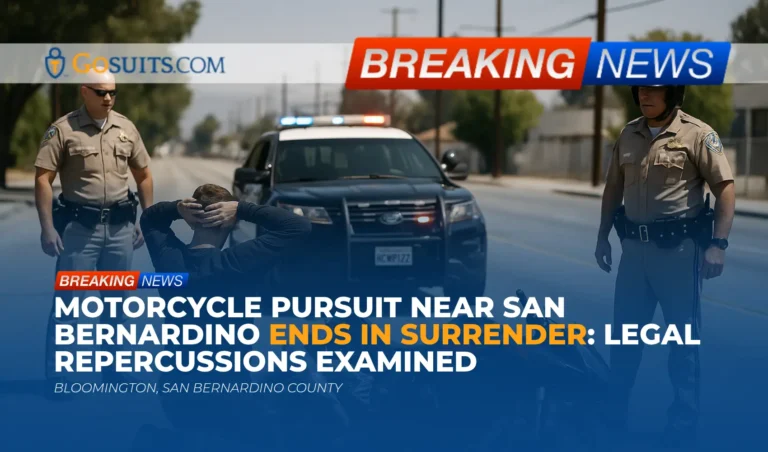 Motorcycle Pursuit Near San Bernardino Ends in Surrender: Legal Repercussions Examined