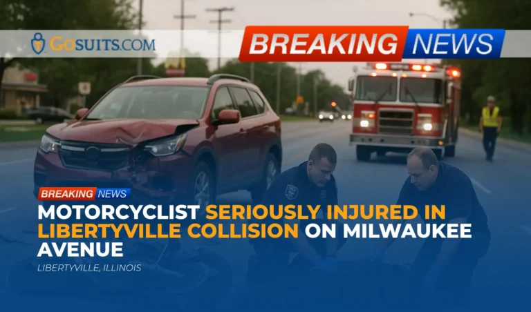 Motorcyclist Seriously Injured in Libertyville Collision on Milwaukee Avenue