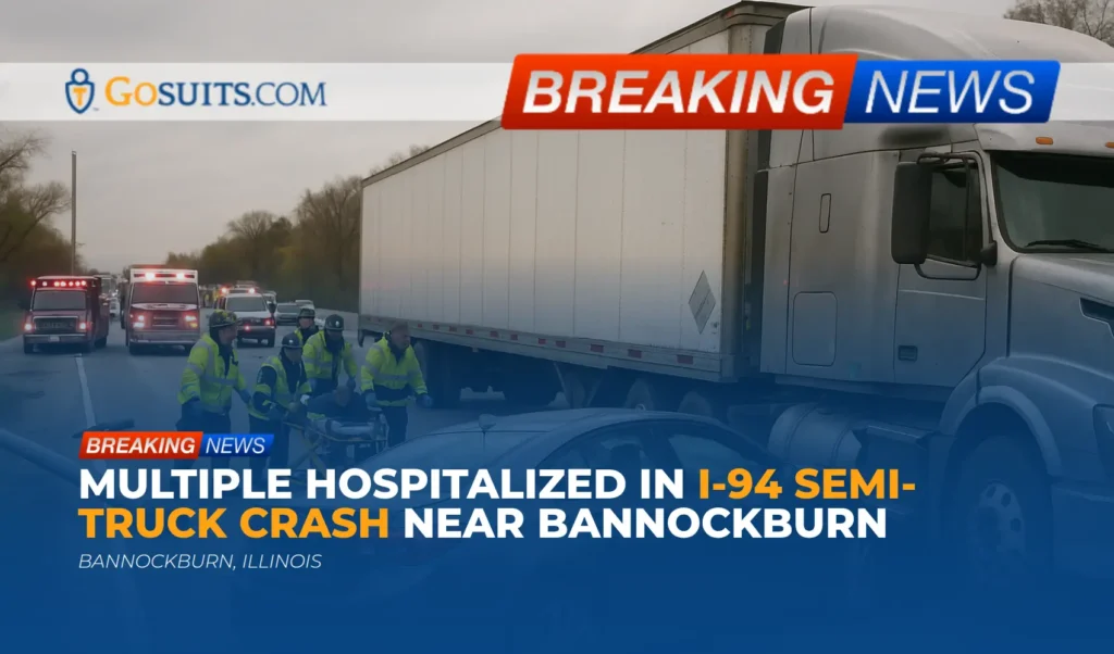 Multiple Hospitalized in I-94 Semi-Truck Crash Near Bannockburn