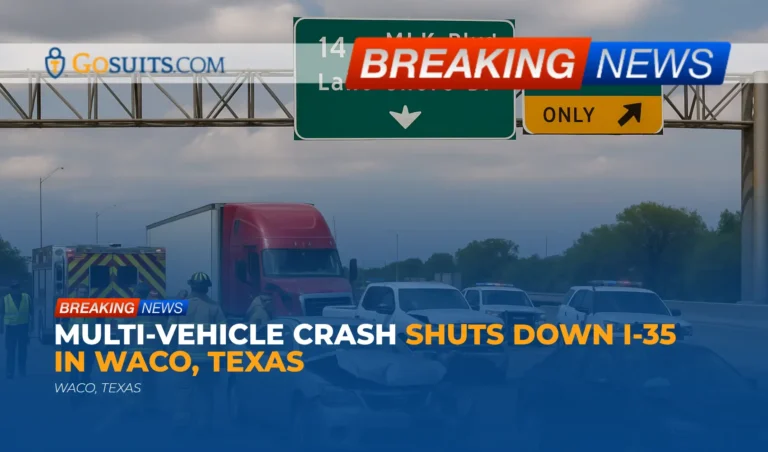 Multi-Vehicle Crash Shuts Down I-35 in Waco, Texas