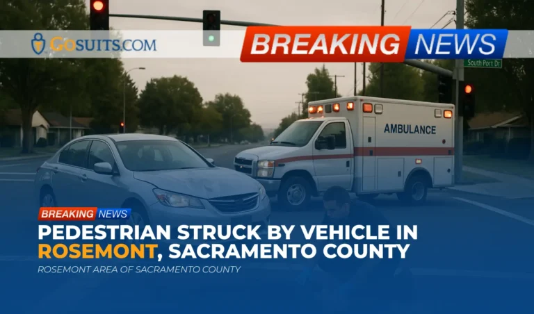 Pedestrian Struck by Vehicle in Rosemont, Sacramento County