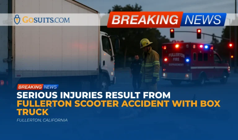 Serious Injuries Result from Fullerton Scooter Accident with Box Truck