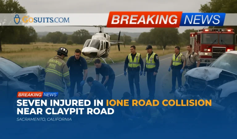 Seven Injured in Ione Road Collision Near Claypit Road