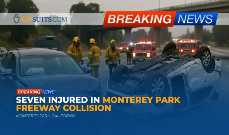Seven Injured in Monterey Park Freeway Collision
