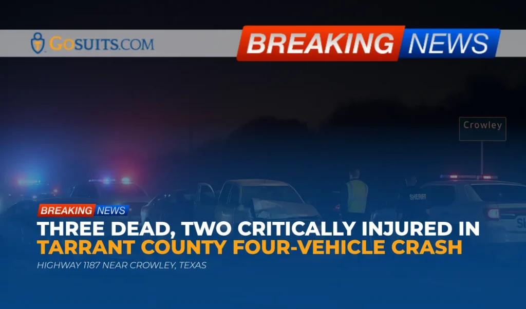 Three Dead, Two Critically Injured in Tarrant County Four-Vehicle Crash
