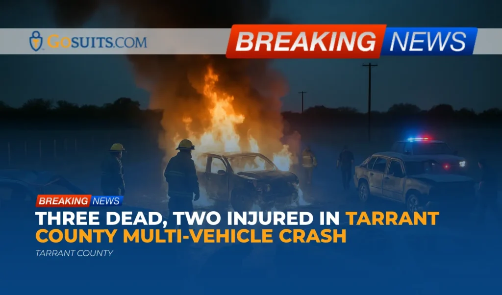 Three Dead, Two Injured in Tarrant County Multi-Vehicle Crash
