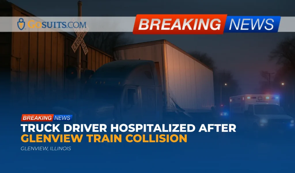 Truck Driver Hospitalized After Glenview Train Collision