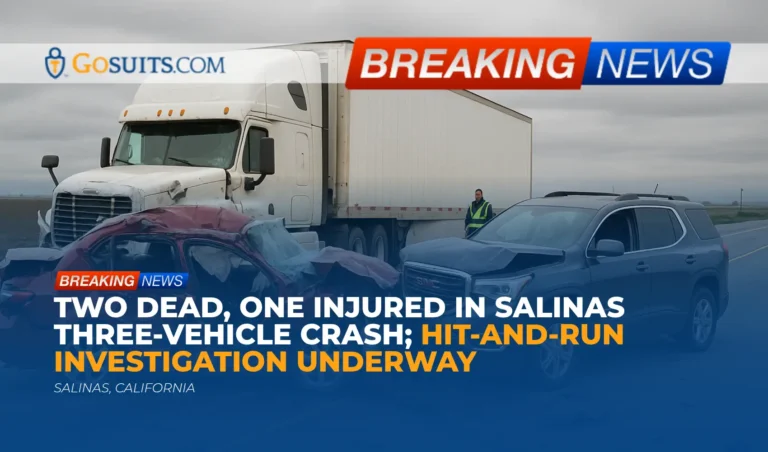 Two Dead, One Injured in Salinas Three-Vehicle Crash; Hit-and-Run Investigation Underway