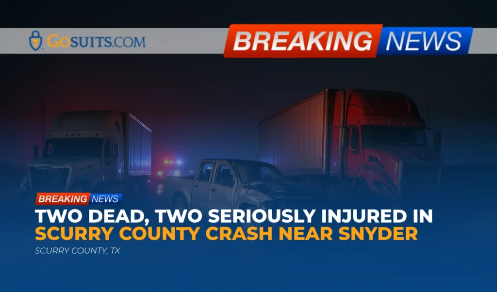 Two Dead, Two Seriously Injured in Scurry County Crash Near Snyder