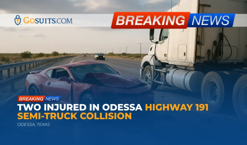 Two Injured in Odessa Highway 191 Semi-Truck Collision