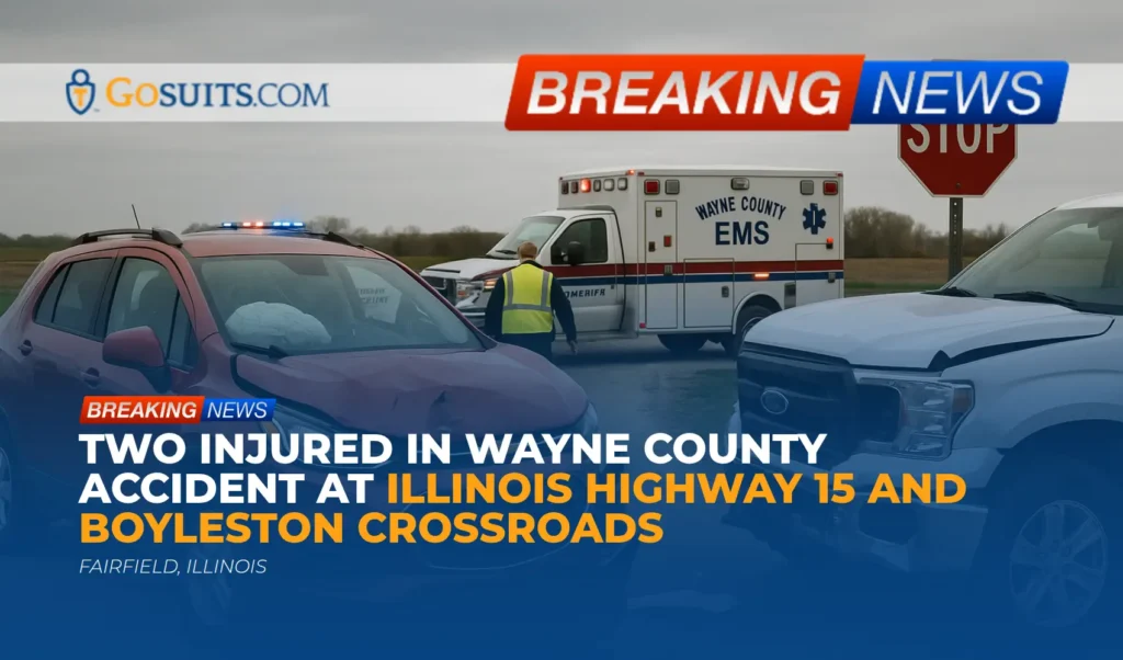 Two Injured in Wayne County Accident at Illinois Highway 15 and Boyleston Crossroads