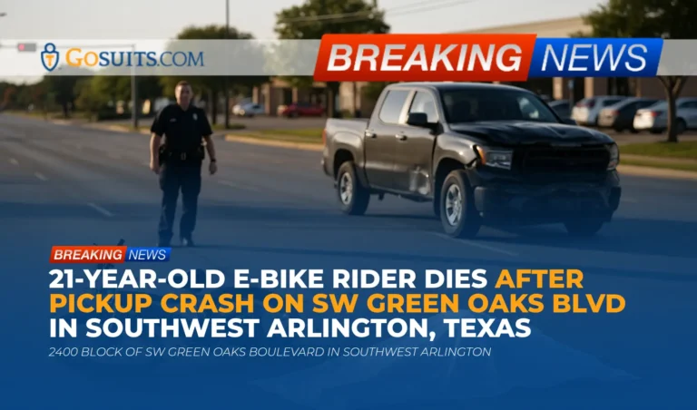21-Year-Old E-Bike Rider Dies After Pickup Crash on SW Green Oaks Blvd in Southwest Arlington, Texas