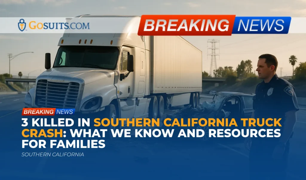 3 Killed in Southern California Truck Crash: What We Know and Resources for Families