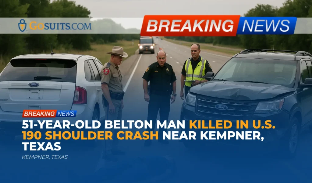 51-Year-Old Belton Man Killed in U.S. 190 Shoulder Crash Near Kempner, Texas