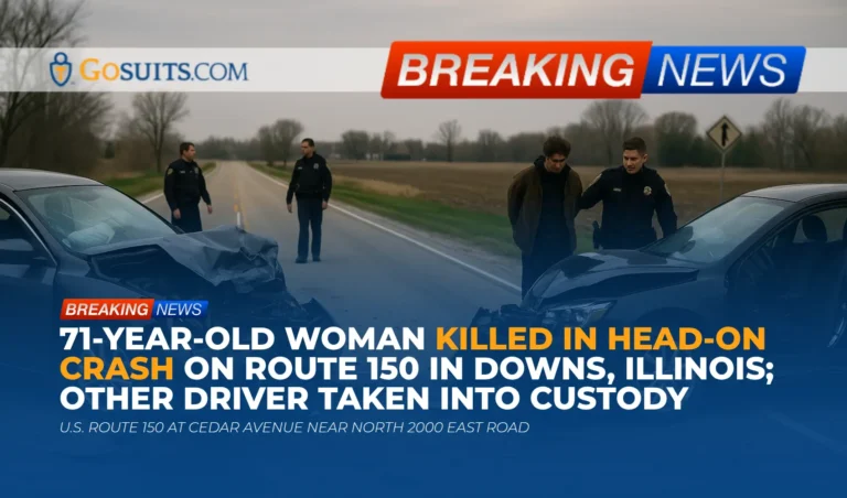 71-Year-Old Woman Killed in Head-On Crash on Route 150 in Downs, Illinois; Other Driver Taken Into Custody