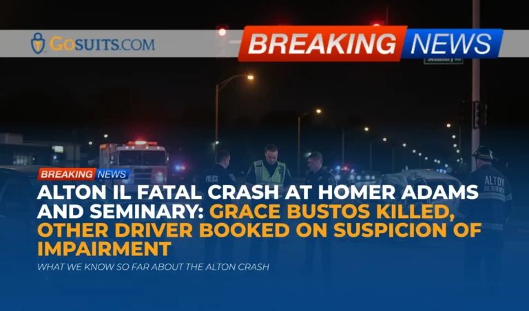Alton IL Fatal Crash at Homer Adams and Seminary: Grace Bustos Killed, Other Driver Booked on Suspicion of Impairment