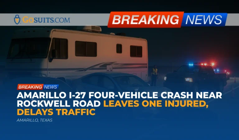 Amarillo I-27 Four-Vehicle Crash Near Rockwell Road Leaves One Injured, Delays Traffic