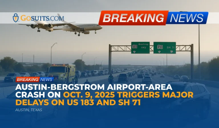 Austin-Bergstrom Airport-area crash on Oct. 9, 2025 triggers major delays on US 183 and SH 71
