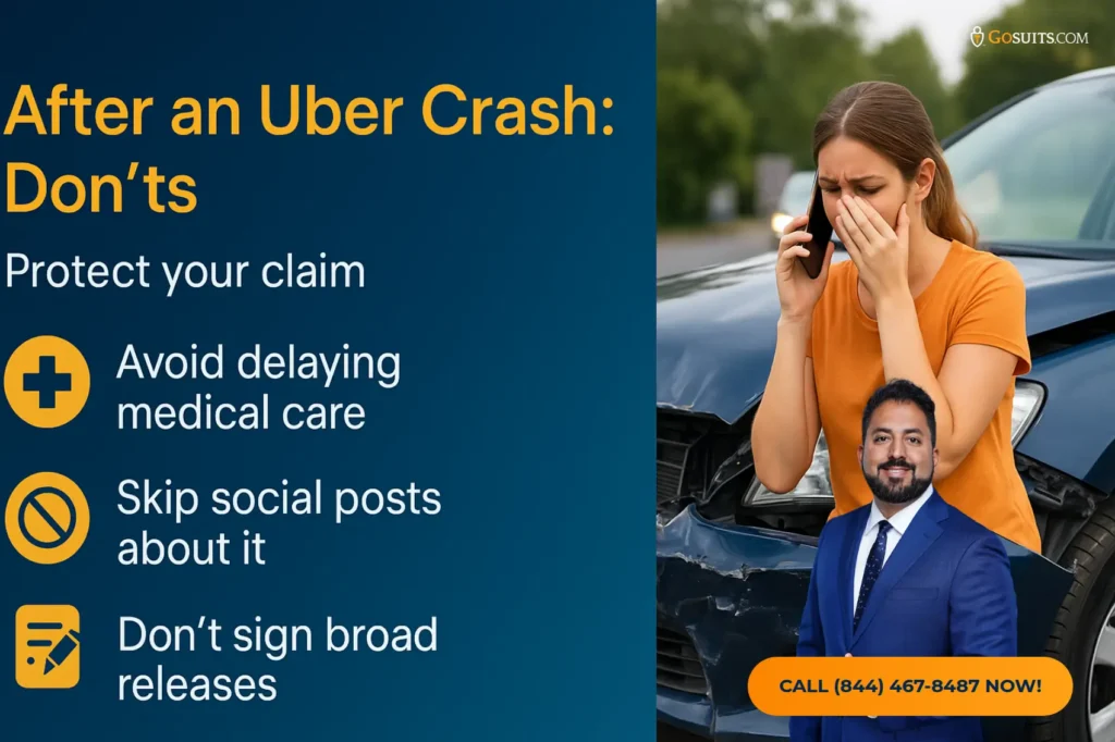 Can You Sue Uber After a California Rideshare Accident? | GoSuits Infographic