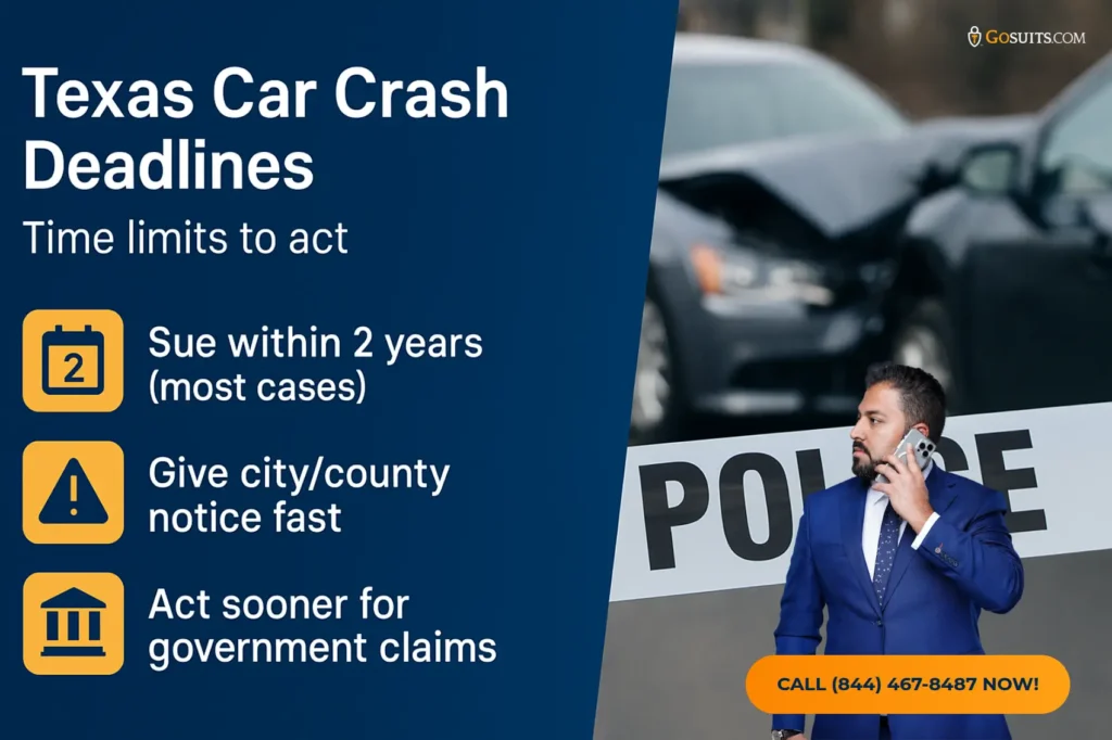 Car Accident Lawyer in Carrollton, TX | GoSuits Injury Law Infographic