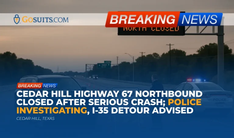Cedar Hill Highway 67 Northbound Closed After Serious Crash; Police Investigating, I-35 Detour Advised