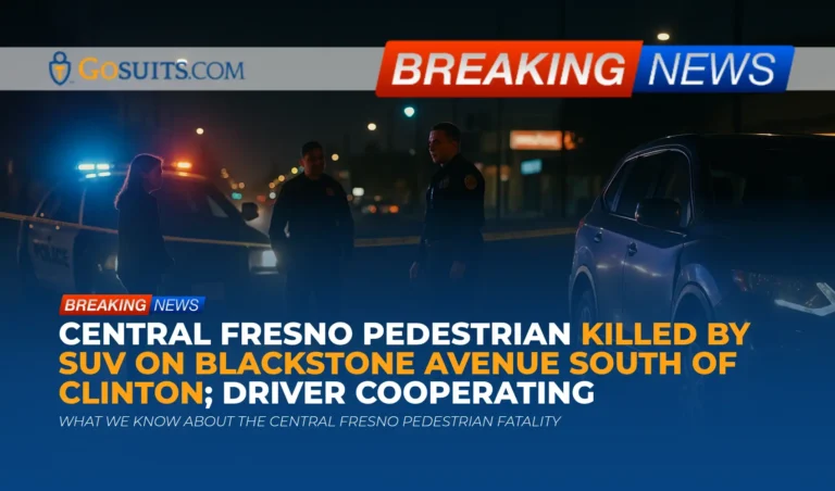 Central Fresno Pedestrian Killed by SUV on Blackstone Avenue South of Clinton; Driver Cooperating