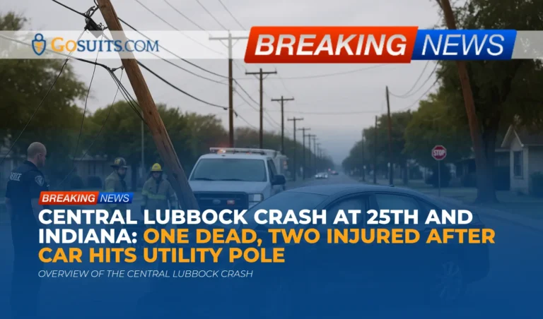 Central Lubbock crash at 25th and Indiana: One dead, two injured after car hits utility pole