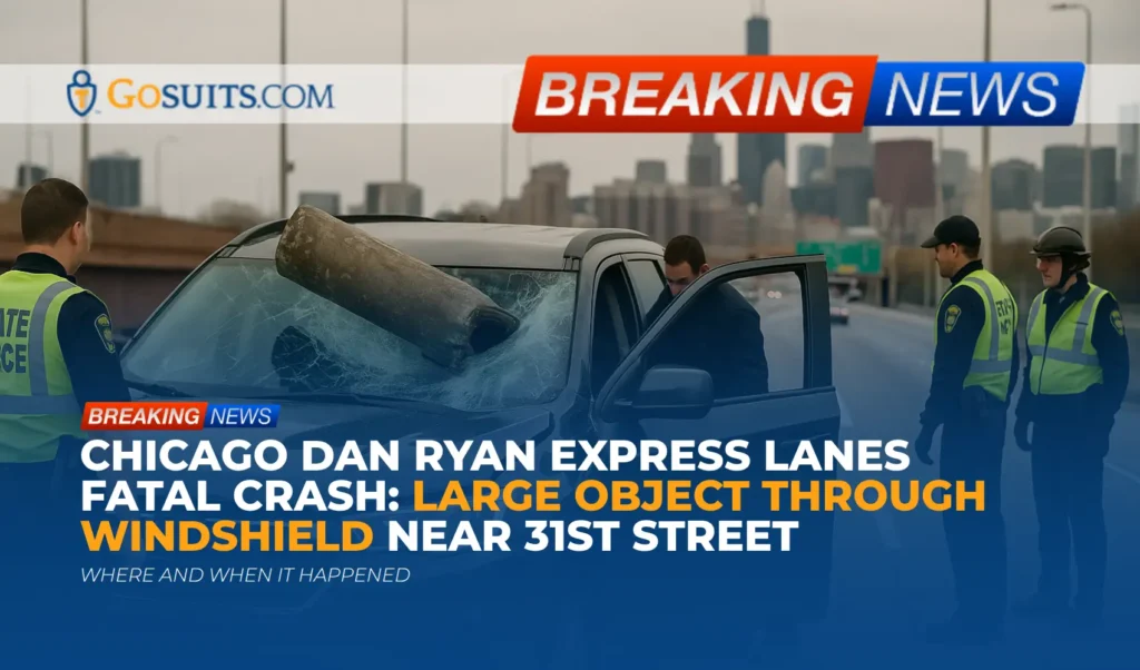 Chicago Dan Ryan Express Lanes Fatal Crash: Large Object Through Windshield Near 31st Street