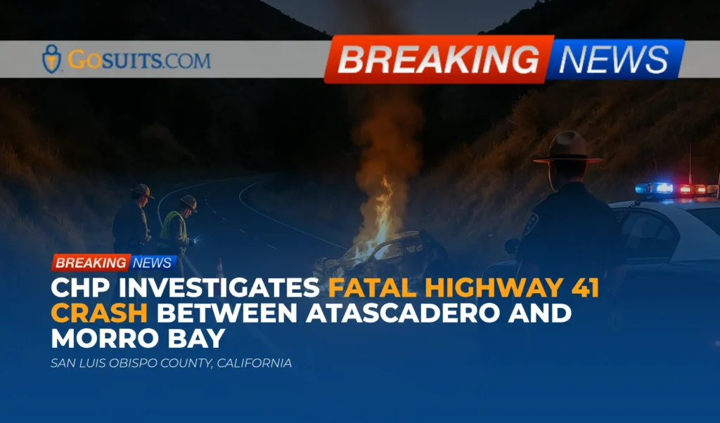 CHP Investigates Fatal Highway 41 Crash Between Atascadero and Morro Bay