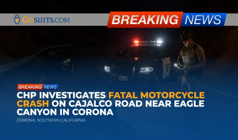 CHP Investigates Fatal Motorcycle Crash on Cajalco Road Near Eagle Canyon in Corona