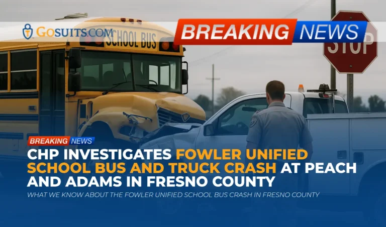 CHP Investigates Fowler Unified School Bus and Truck Crash at Peach and Adams in Fresno County