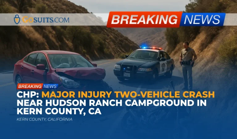 CHP: Major Injury Two-Vehicle Crash Near Hudson Ranch Campground in Kern County, CA