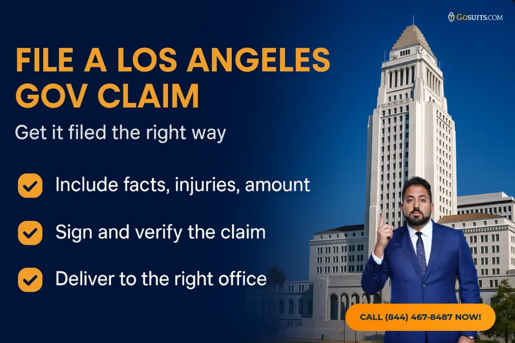 Claims Act Deadline in Los Angeles | GoSuits Injury Lawyers Infographic