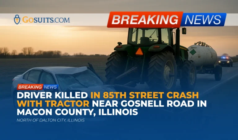 Driver Killed in 85th Street Crash with Tractor Near Gosnell Road in Macon County, Illinois