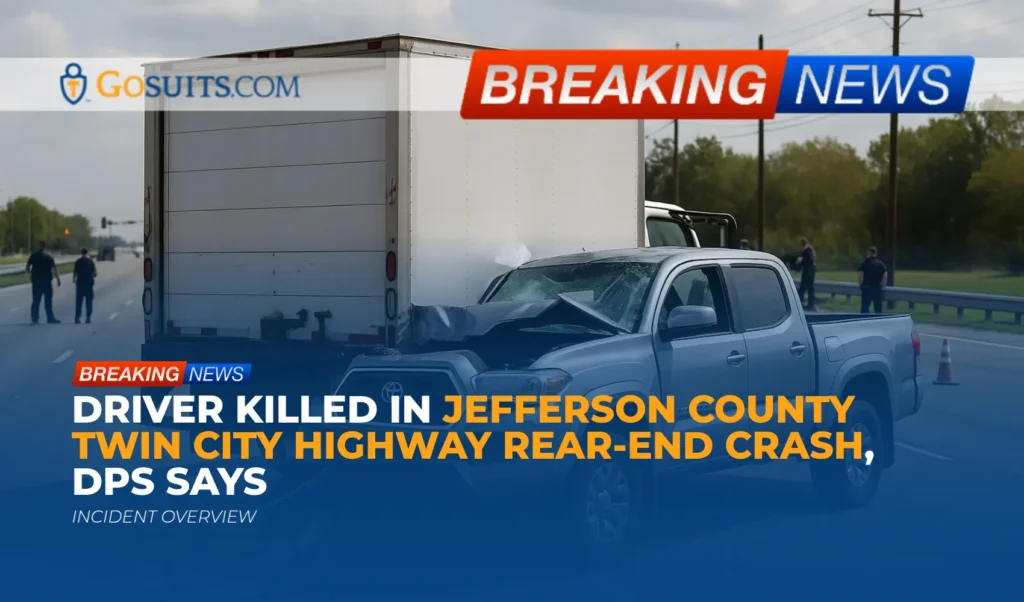 Driver Killed in Jefferson County Twin City Highway Rear-End Crash, DPS Says