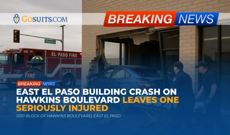 East El Paso Building Crash on Hawkins Boulevard Leaves One Seriously Injured