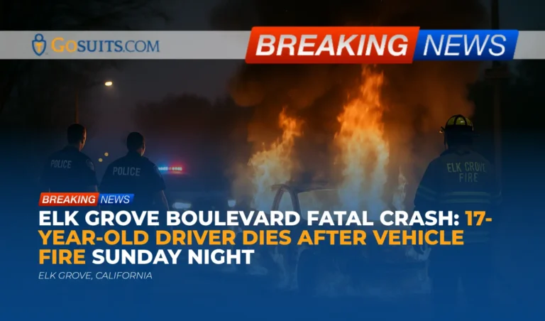 Elk Grove Boulevard Fatal Crash: 17-Year-Old Driver Dies After Vehicle Fire Sunday Night