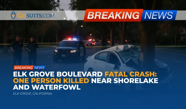 Elk Grove Boulevard Fatal Crash: One Person Killed Near Shorelake and Waterfowl