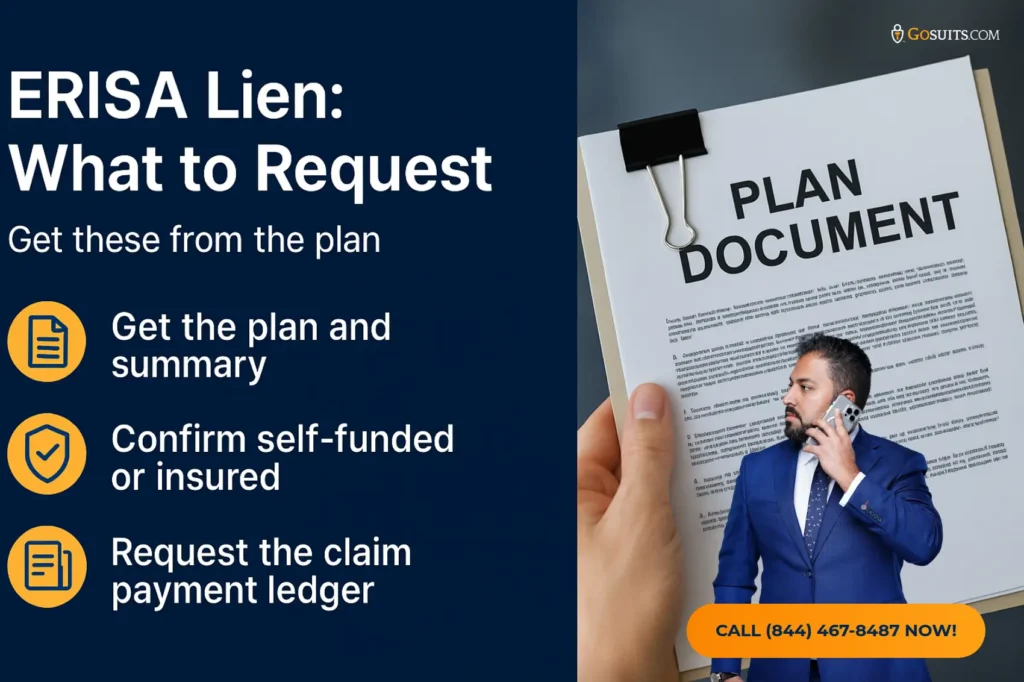 ERISA Liens and Your Personal Injury Settlement | GoSuits Infographic