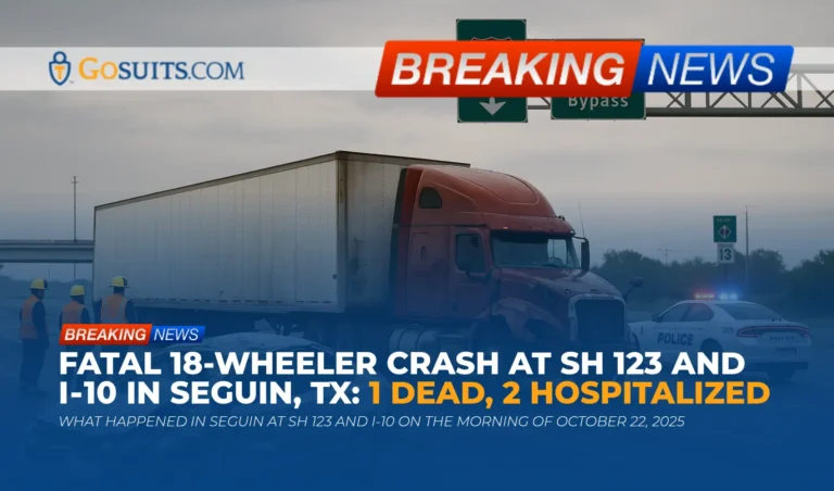 Fatal 18-Wheeler Crash at SH 123 and I‑10 in Seguin, TX: 1 Dead, 2 Hospitalized