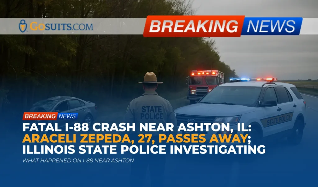 Fatal I-88 Crash Near Ashton, IL: Araceli Zepeda, 27, Passes Away; Illinois State Police Investigating