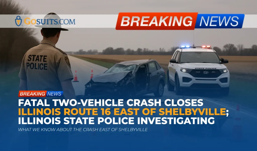 Fatal Two-Vehicle Crash Closes Illinois Route 16 East of Shelbyville; Illinois State Police Investigating