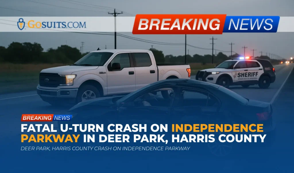Fatal U-Turn Crash on Independence Parkway in Deer Park, Harris County
