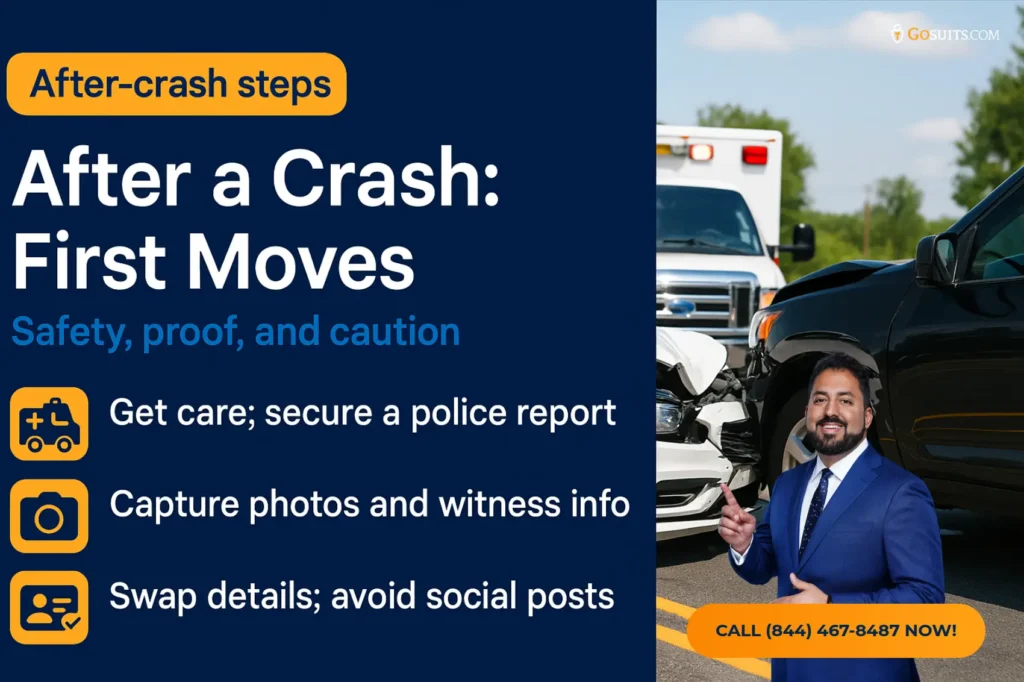 File an American Family Insurance Accident Claim | GoSuits Infographic