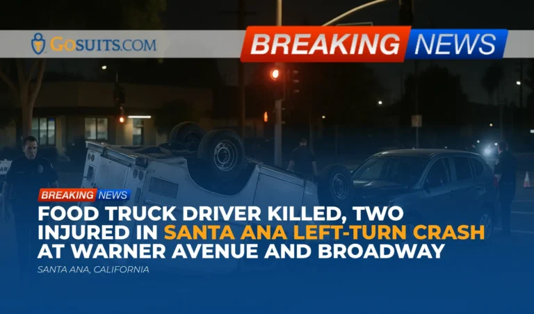 Food Truck Driver Killed, Two Injured in Santa Ana Left-Turn Crash at Warner Avenue and Broadway