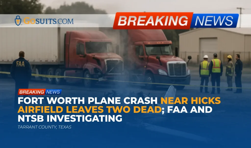 Fort Worth Plane Crash Near Hicks Airfield Leaves Two Dead; FAA and NTSB Investigating
